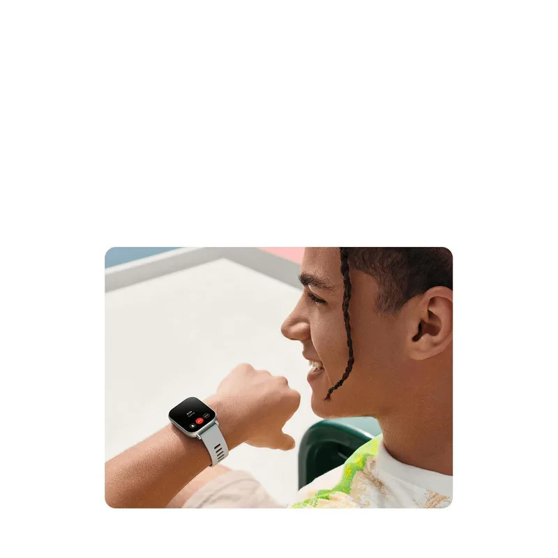 ساعت هوشمند شیائومی مدل Redmi Watch 5 Active - Global دارای قابلیت های قابلیت مکالمه از طریق بلوتوث، قابلیت تغییر طرح ساعت یا تم بند پلاستیک
