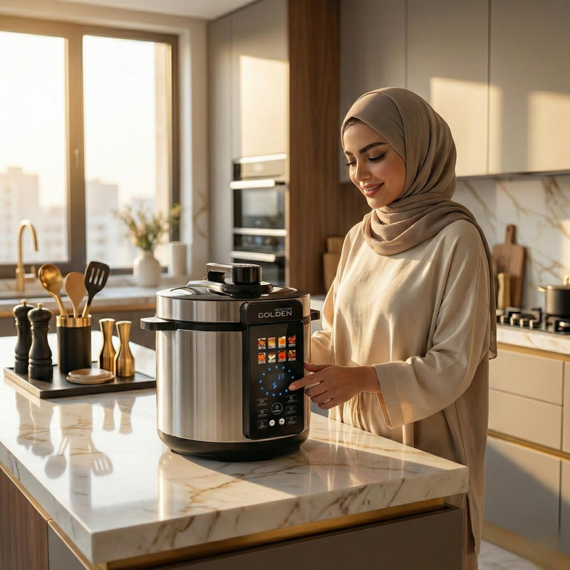 مولتی کوکر 6 لیتری گلدن کیچن مدل Gk910