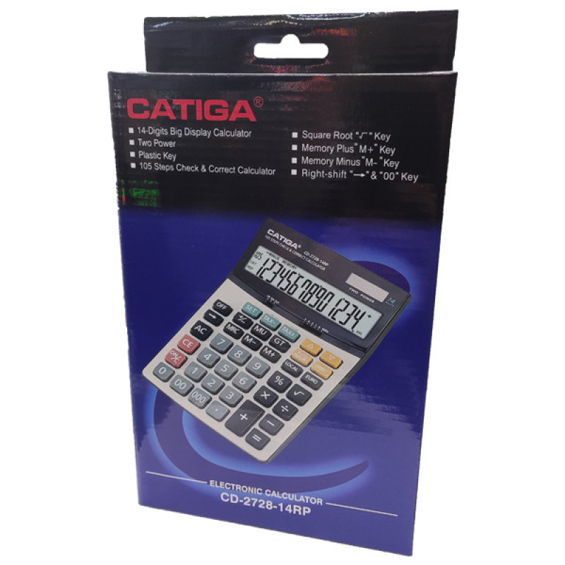 ماشین حساب کاتیگا مدل CD-2728-14RP