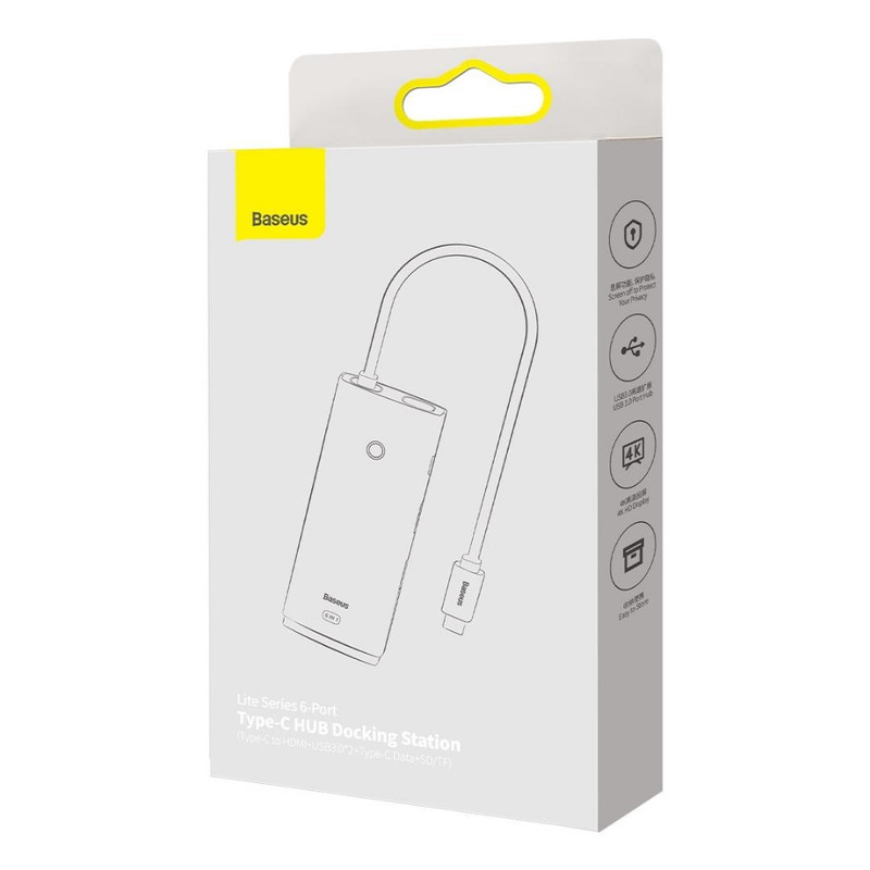 هاب 6 پورت USB-C باسئوس مدل BS-OH019