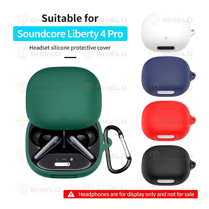 کاور آلتیمیت شیلد مدل Silicone UL مناسب برای کیس هدفون بی‌سیم انکر Liberty 4 Pro