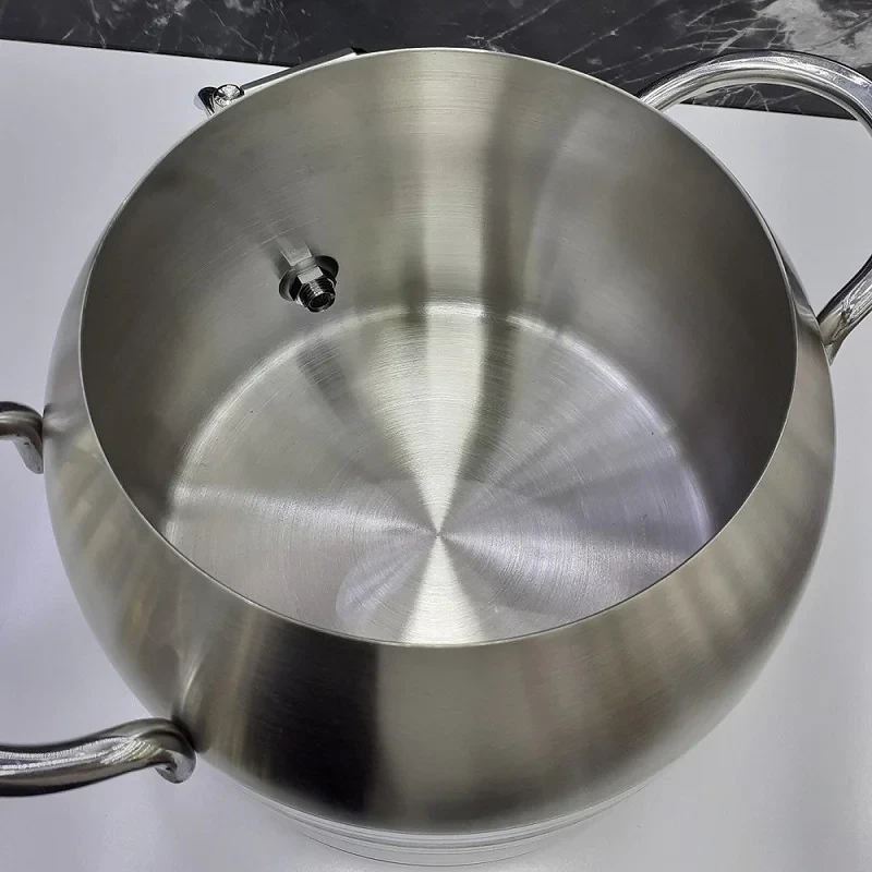 ست کتری و قوری نزاز مدل استیل طرح ترک