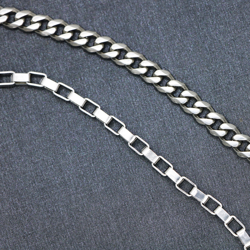 زنجیر مردانه تهران استور کد KTT-01 مجموعه 2 عددی