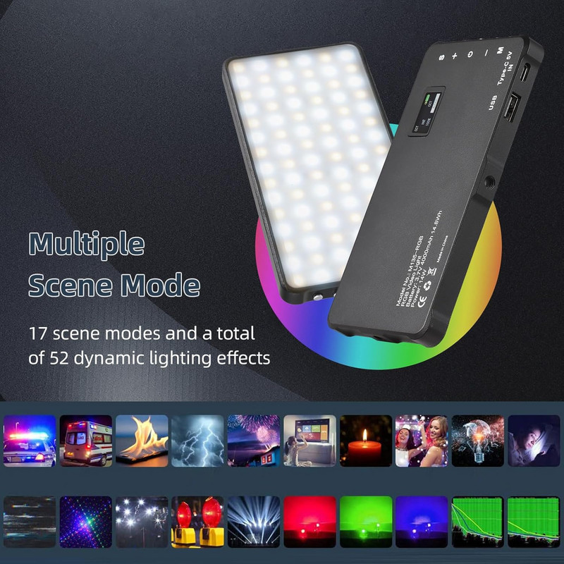 نور ثابت ال ای دی مدل M135-RGB