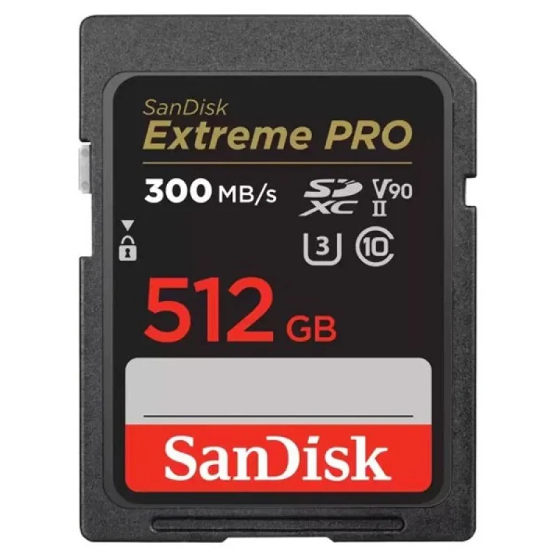 کارت حافظه SDXC سن دیسک مدل  Extreme PRO کلاس 10 استاندارد UHS-II U3 سرعت 300MBs ظرفیت 512 گیگابایت