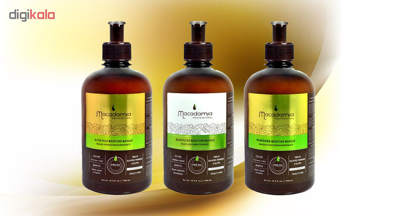 ماسک مو ماکادامیا مدل Natural Oil حجم 400 میلی لیتر