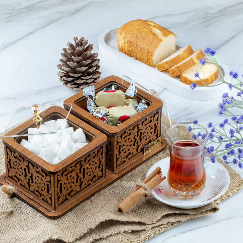 قندان قلهک مدل خاتون کد 1002  مجموعه سه عددی