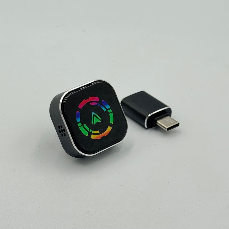 کارپلی و اندروید اتو مدل Wireless CarPlayAndroid Auto Q1A به همراه مبدل USB به USB-C