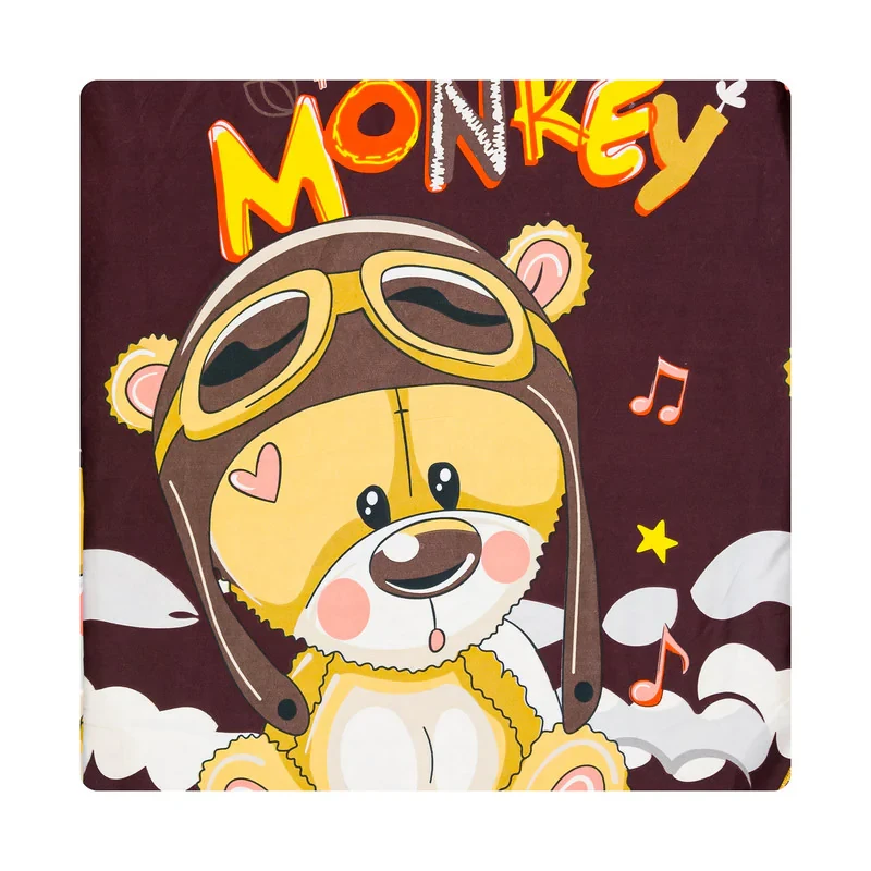 روکش لحاف مایکروفایبر آدنو مدل Little bear کد MC12 یک نفره سایز 220x160 سانتی‌متر