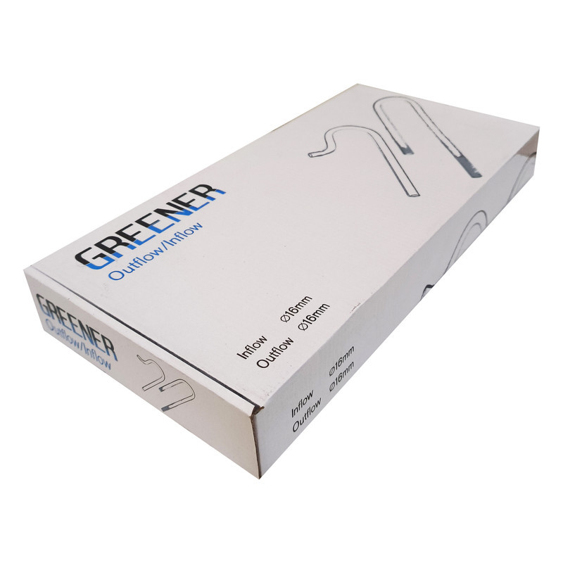 ست شیشه ورودی و خروجی پلنت و فیلتر سطلی آکواریوم گرینر مدل 16mm به 16mm کد L03