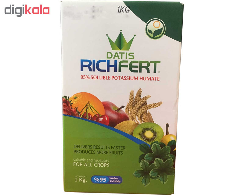 کود اسید هیومیک و فولویک اسید داتیس مدل RichFert بسته 1 کیلوگرمی