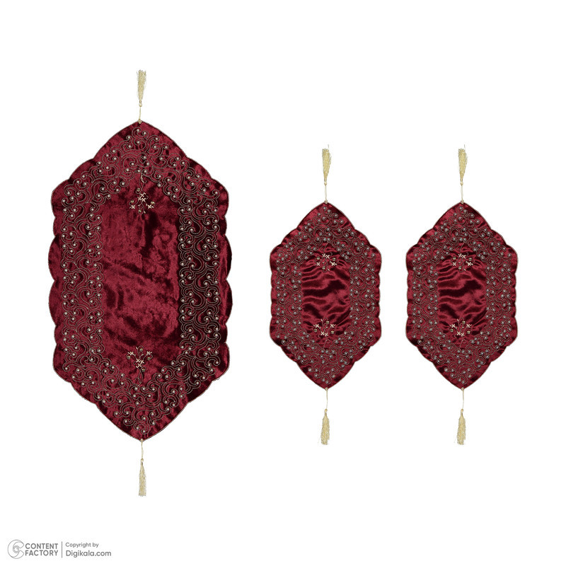 رومیزی مدل مروارید کد RSMOR1 مجموعه 3 عددی