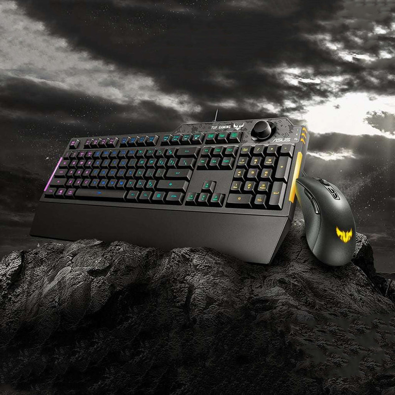 کیبورد مخصوص بازی ایسوس مدل TUF GAMING K1 RGB