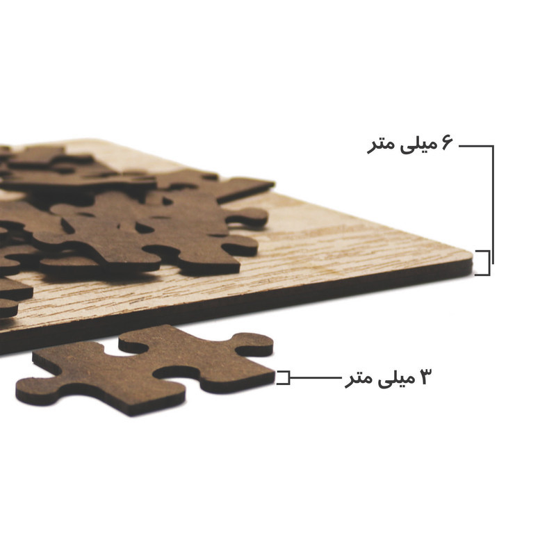 پازل 35 تکه رین استار مدل چوبی ماشین ها