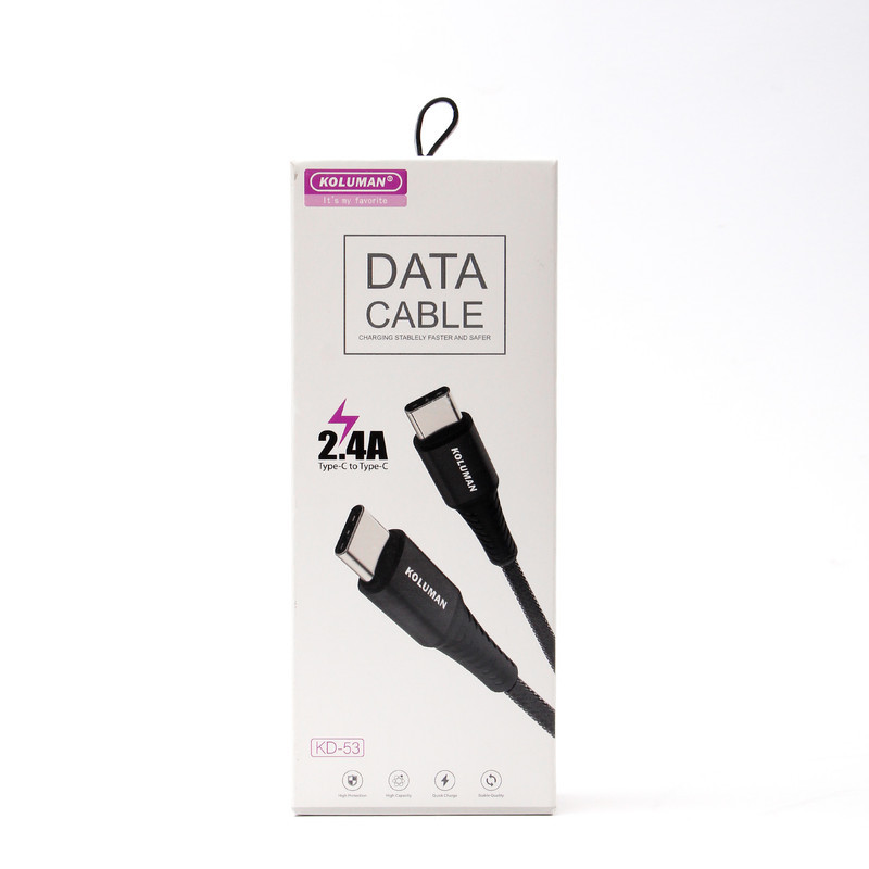 کابل USB-C کلومن مدل KD-53 طول 1 متر
