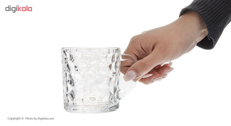 لیوان شیشه و بلور اصفهان مدل لیندا کد 455 بسته 6 عددی