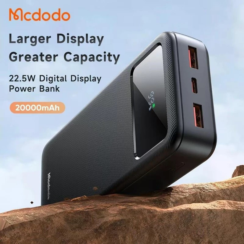 پاوربانک 22.5 وات مک دودو مدل mc-423 ظرفیت 20000 میلی‌آمپرساعت