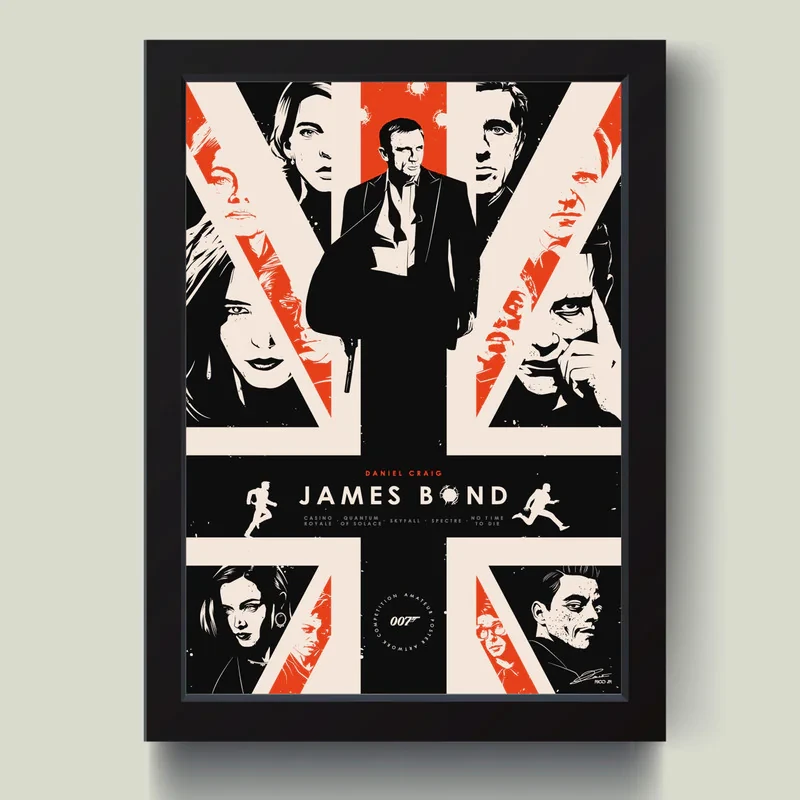 تابلو مدل James Bond پوستر فیلم جیمز باند کد ICC-40