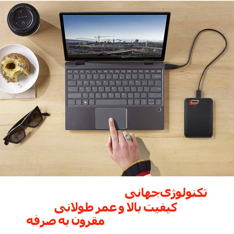 هارد دیسک اکسترنال اِل‌اُ مدل economy ظرفیت یک ترابایت