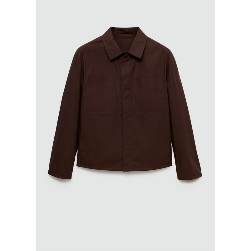کت پاییزه مردانه مانگو مدل PURE COTTON