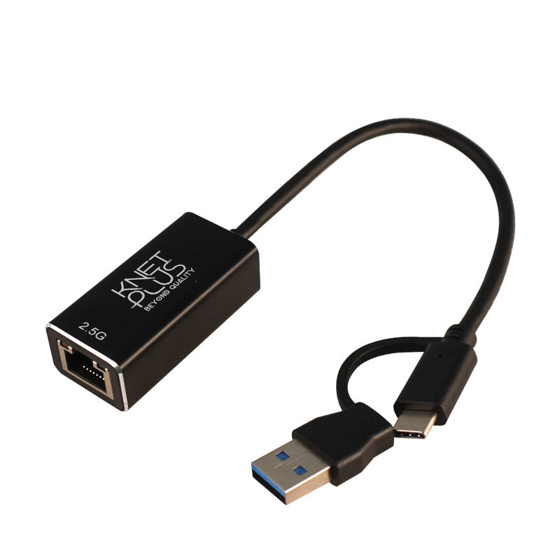 مبدل USB-C به ETERNET کی نت پلاس مدل KP-LA25