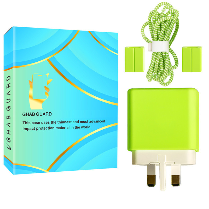 محافظ کابل قاب گارد مدل ADSG به همراه محافظ شارژر دیواری 45 وات سامسونگ مجموعه 5 عددی