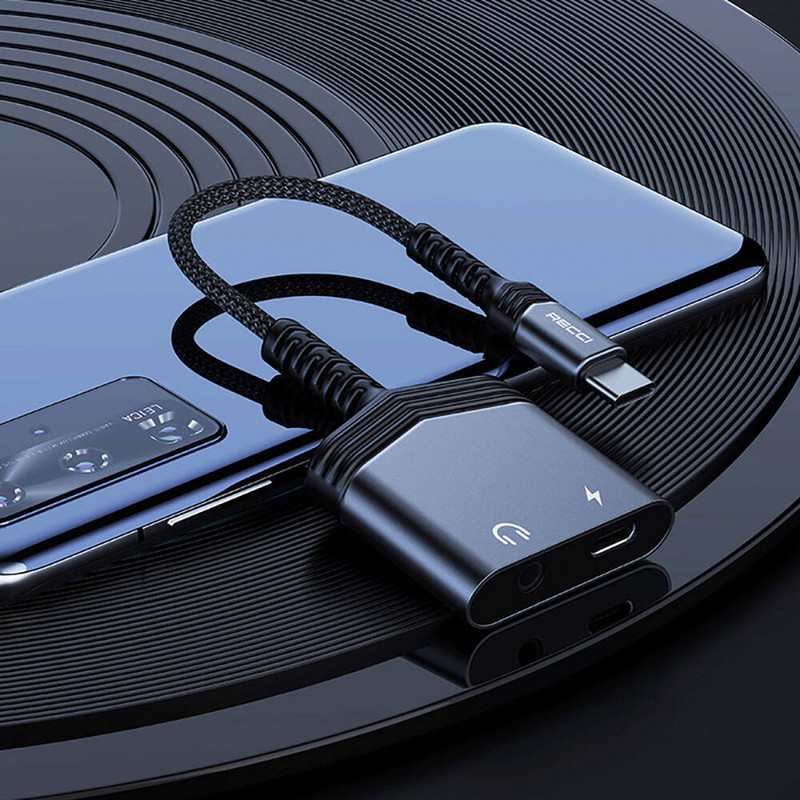 مبدل USB-C به USB-C و جک 3.5 میلی متری رسی مدل RDS-A19