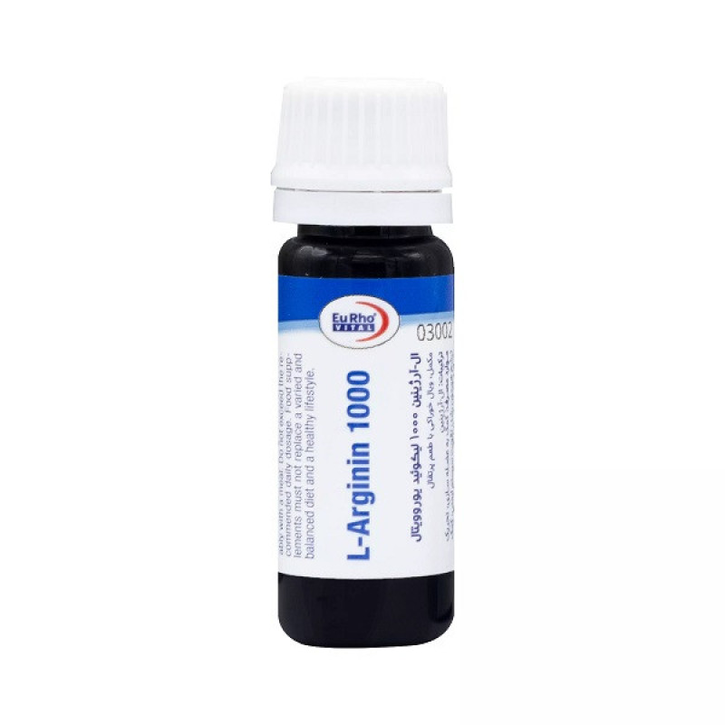 ویال خوراکی ال آرژنین  1000 میلی گرم یوروویتال بسته 6 عددی