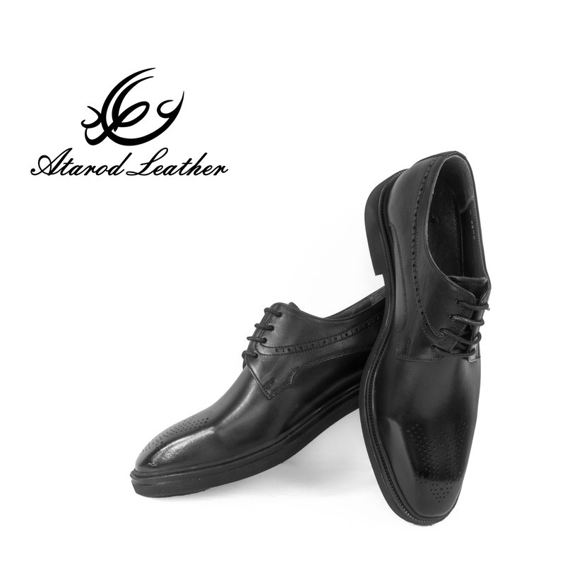 کفش مردانه چرم عطارد مدل چرم طبیعی کد SH244