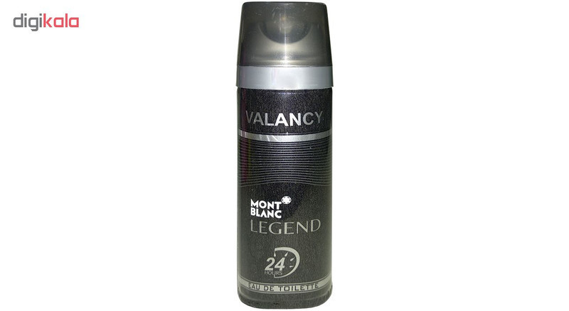 اسپری خوشبو کننده بدن مردانه والانسی مدل Mont Blanc Legend حجم 200 میلی لیتر