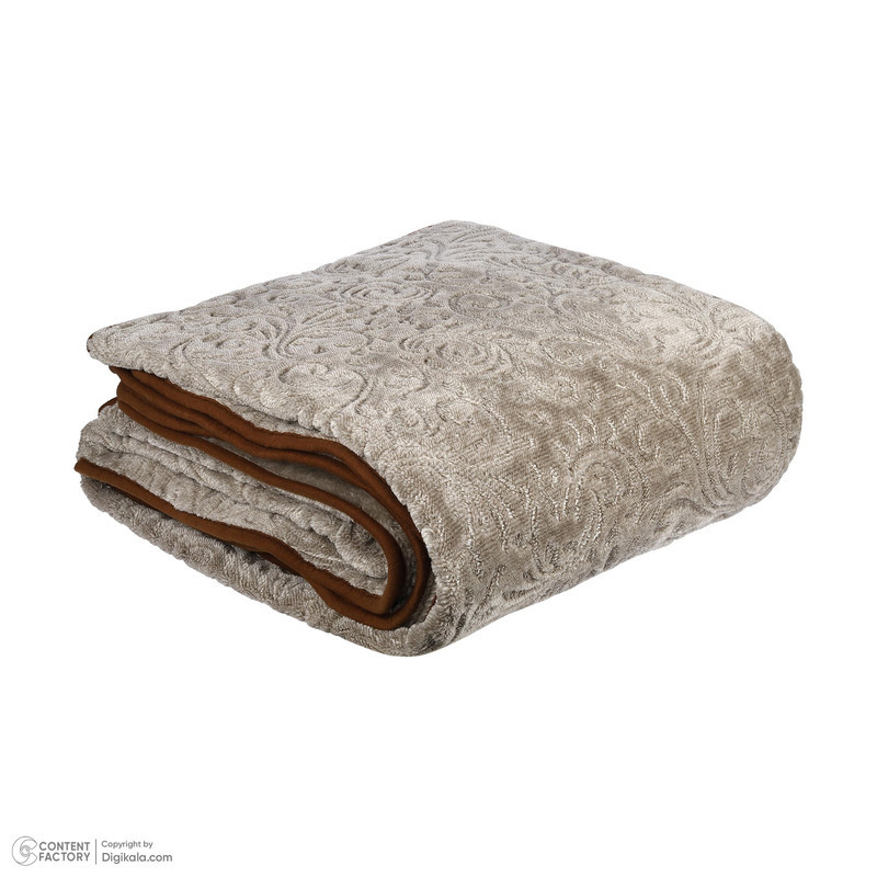 پتو 2 نفره گلبافت مدل گلدار پرسی  سایز 240x220 سانتی‌متر