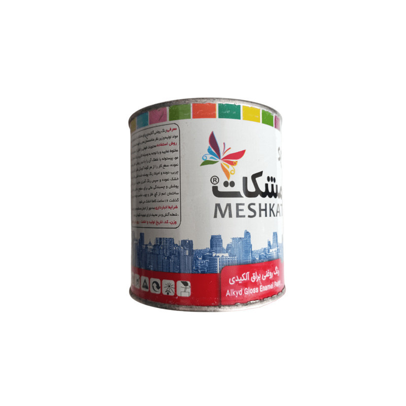 رنگ سفید براق مارک رنگ مشکات کد 100 وزن 1کیلوگرم