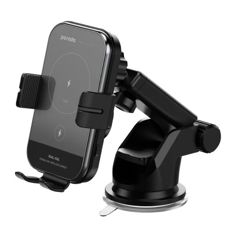 پایه نگهدارنده و شارژر بی سیم گوشی موبایل پرودو مدل wireless charger car mount