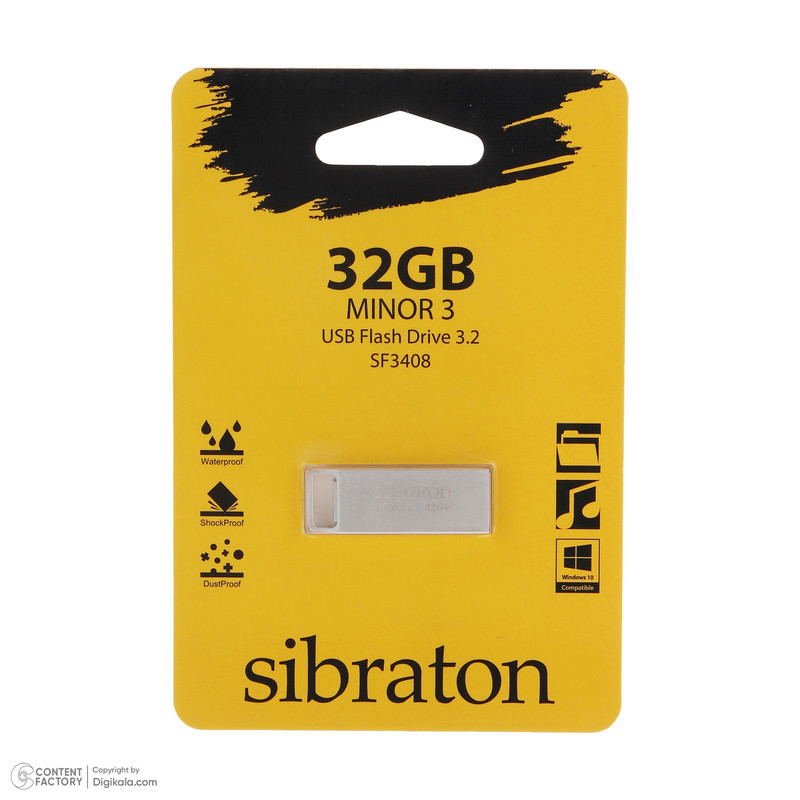 فلش مموری سیبراتون مدل SF3408 ظرفیت 32 گیگابایت با رابط USB 3.2