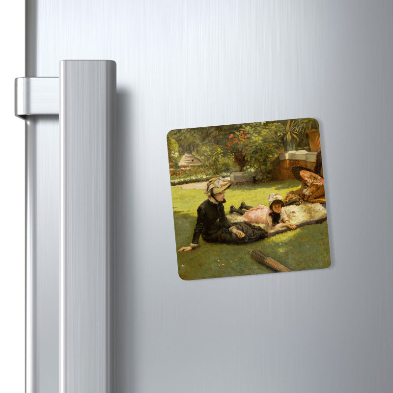 مگنت صبا طرح مدل نقاشی دختران در پارک کد M816