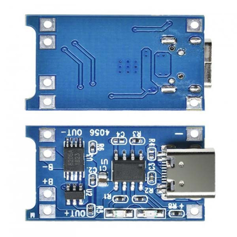 ماژول شارژ باتری لیتیومی مدل TP-4056TYPEC بسته 3 عددی