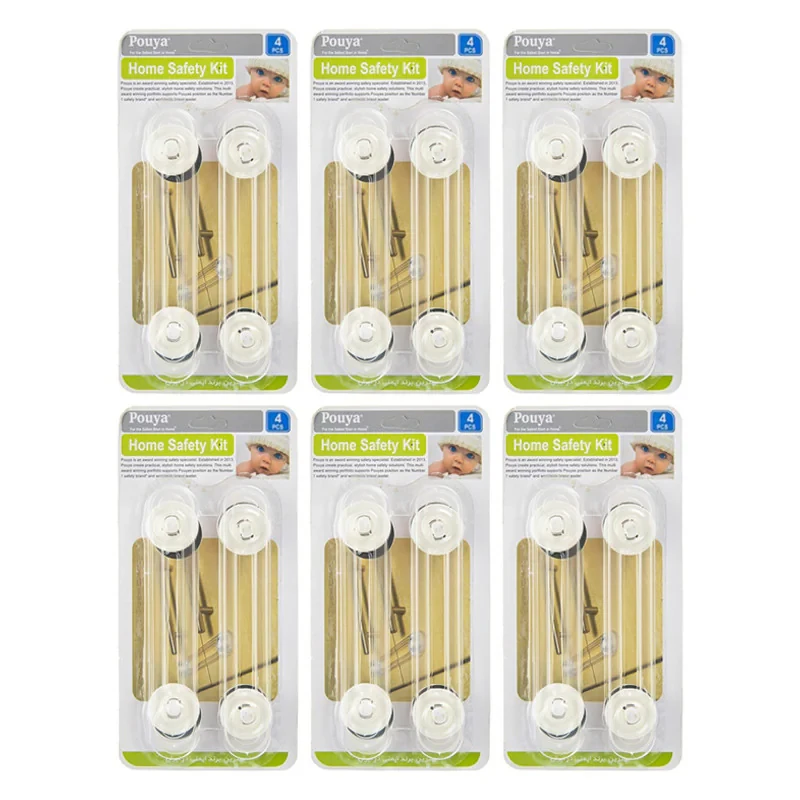 قفل درب کابینت مدل Home Safety Kit شش بسته 4 عددی
