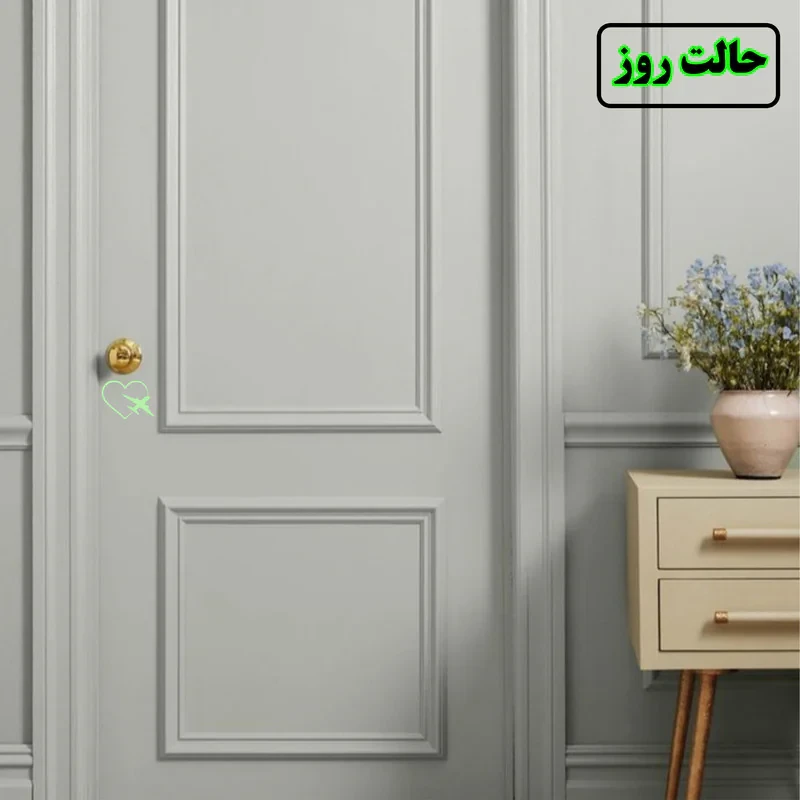 استیکر کلید و پریز مدل شبنما طرح هواپیماوقلب
