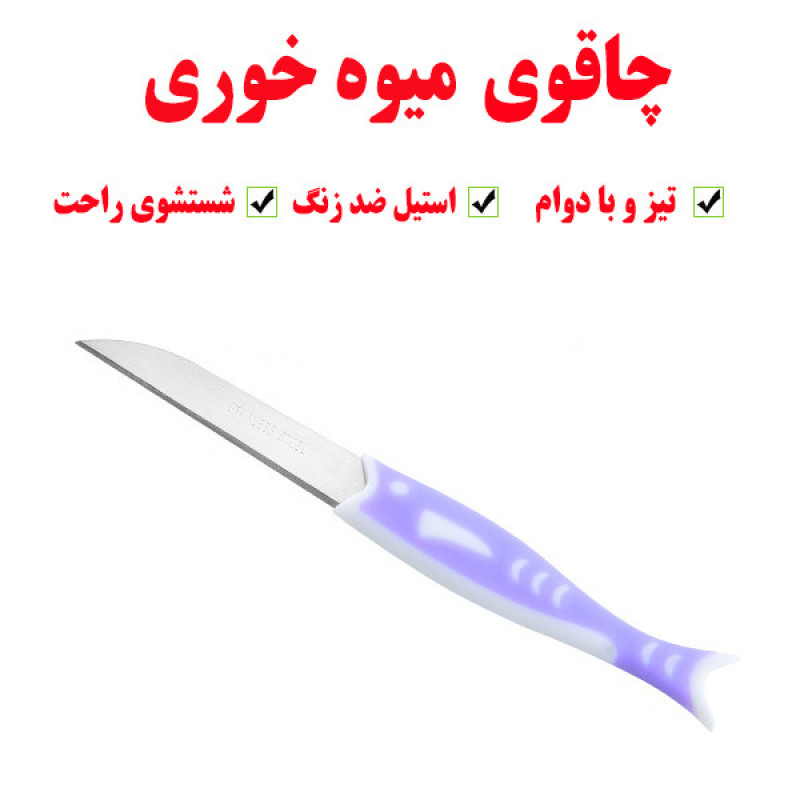کارد میوه خوری نایوان کد 1008 بسته 6 عددی