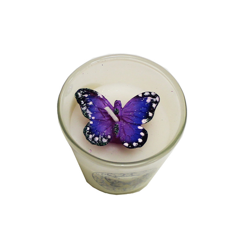 شمع لیوانی مدل Butterfly کد 79-02