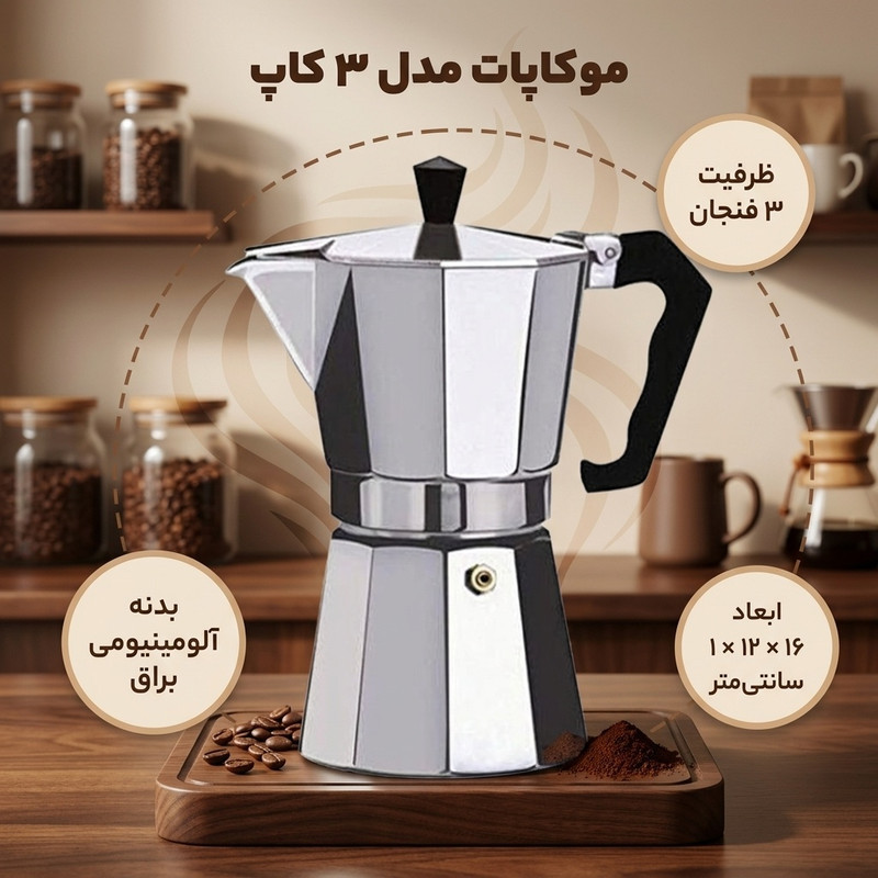 موکاپات مدل 3 کاپ