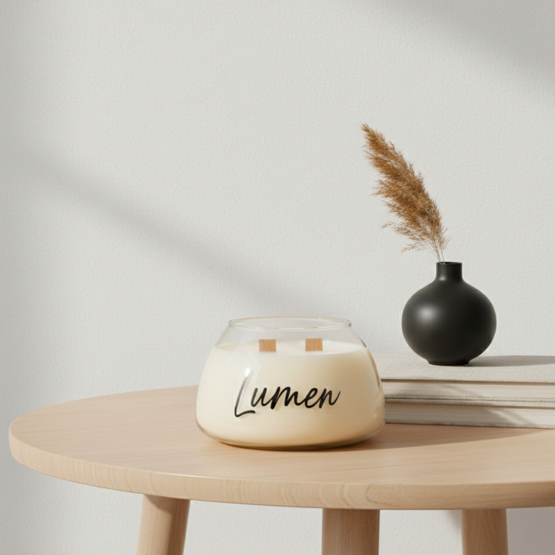شمع دست‌ساز بدون‌بو مدل LUMEN-04 زمان اتمام 30 ساعت