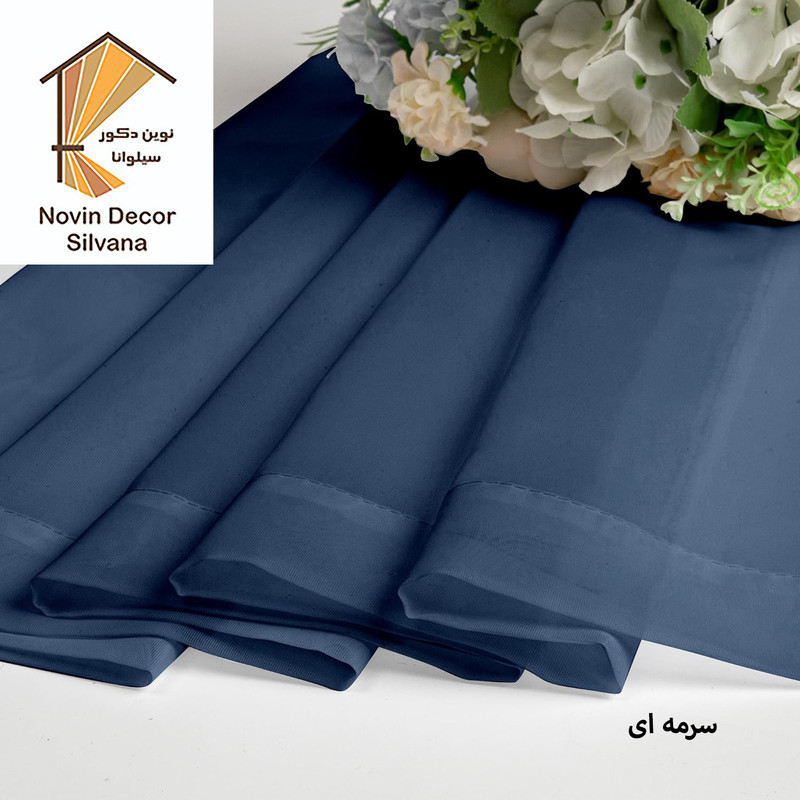 پرده نوین دکور سیلوانا مدل حریر Silvana23 سایز 230 × 140 سانتی متر