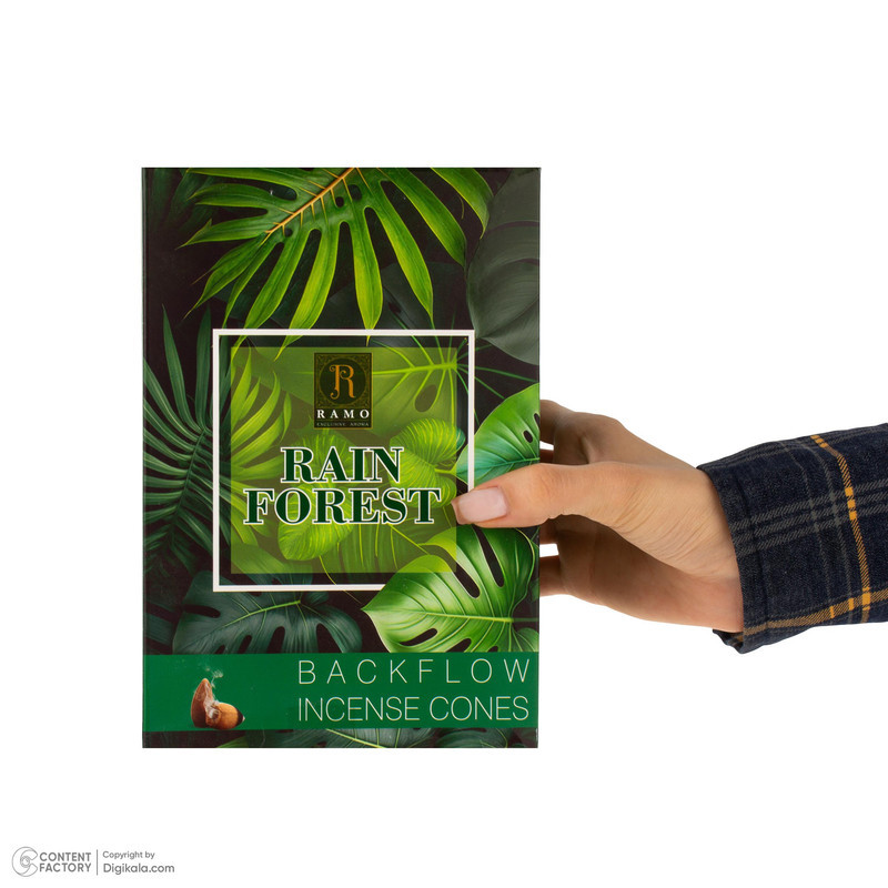 عود رامو مدل RAIN FOREST رایحه چوب بسته 10 عددی