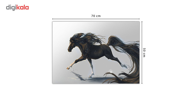تابلو شاسی ونسونی طرح Running Horse Art سایز 50x70 سانتی متر