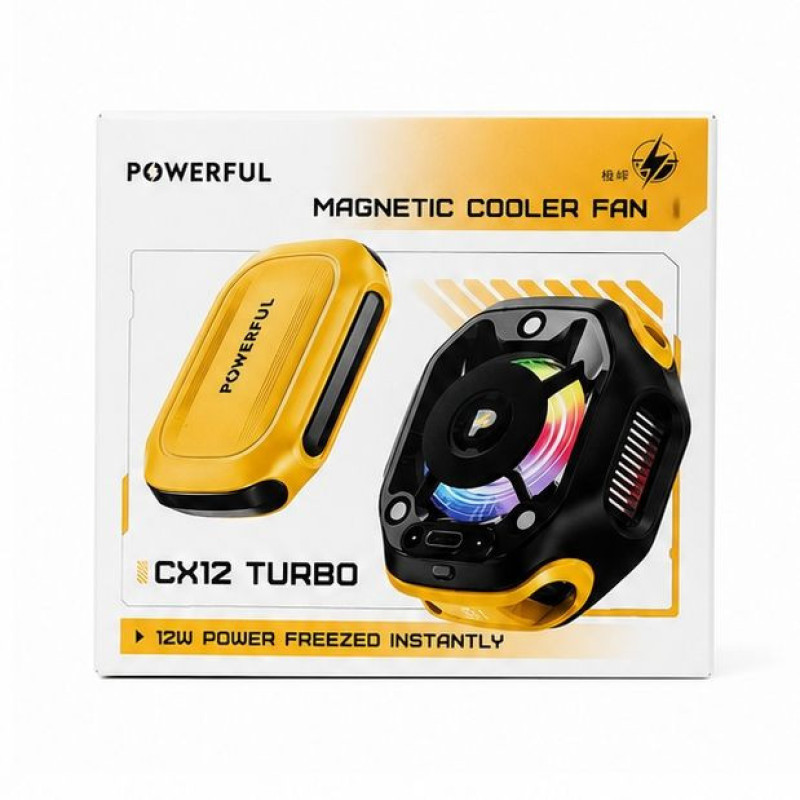 فن خنک کننده موبایل پاورفول مدل CX12 2025 turbo به همراه پاوربانک