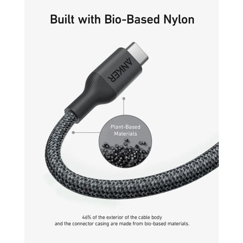 کابل USB-C انکر مدل A80F5H11 طول 0.9 متر