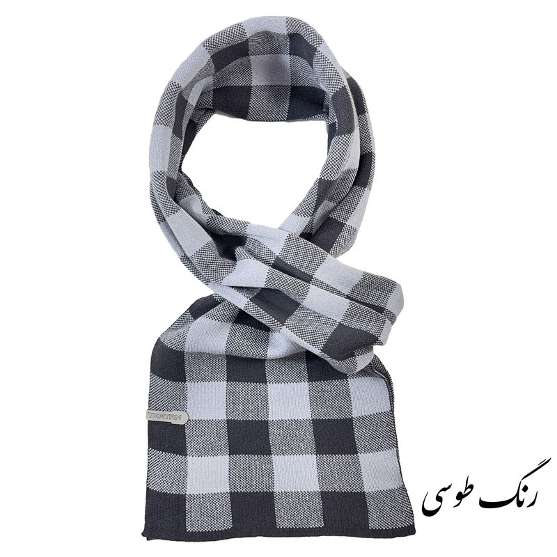 شال گردن بافتنی تارتن مدل 23046