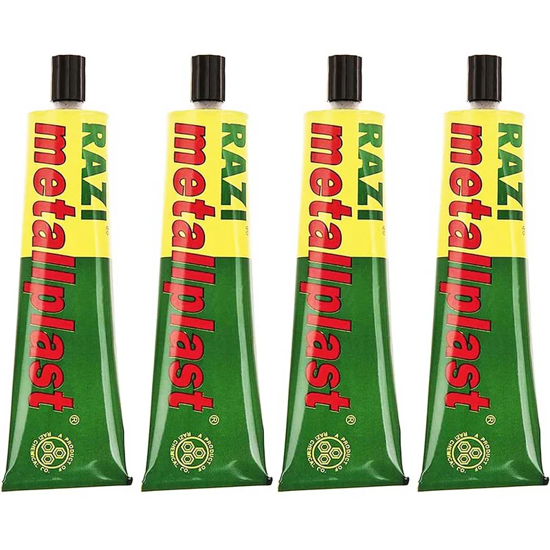 چسب آهن رازی مدل Metallplast حجم 100 میلی لیتر بسته 4 عددی