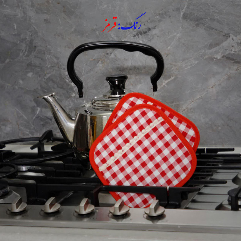 دستگیره آشپزخانه نساجی دُر هنر یزد مدل چهارخانه بسته دو عددی